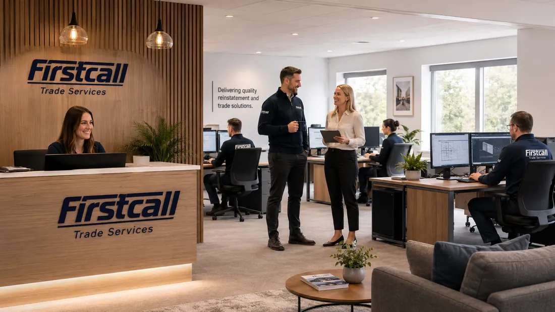 The Firstcall Trade Services team at the Edinburgh office