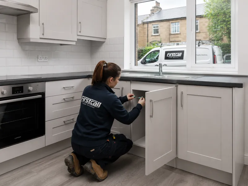 Firstcall trades fitting a bathroom