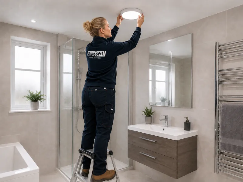 Firstcall engineer carrying out a responsive repair visit